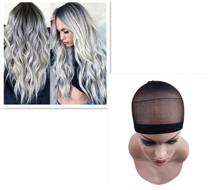 European and American female long curly wigs European and American female long curly wigs
